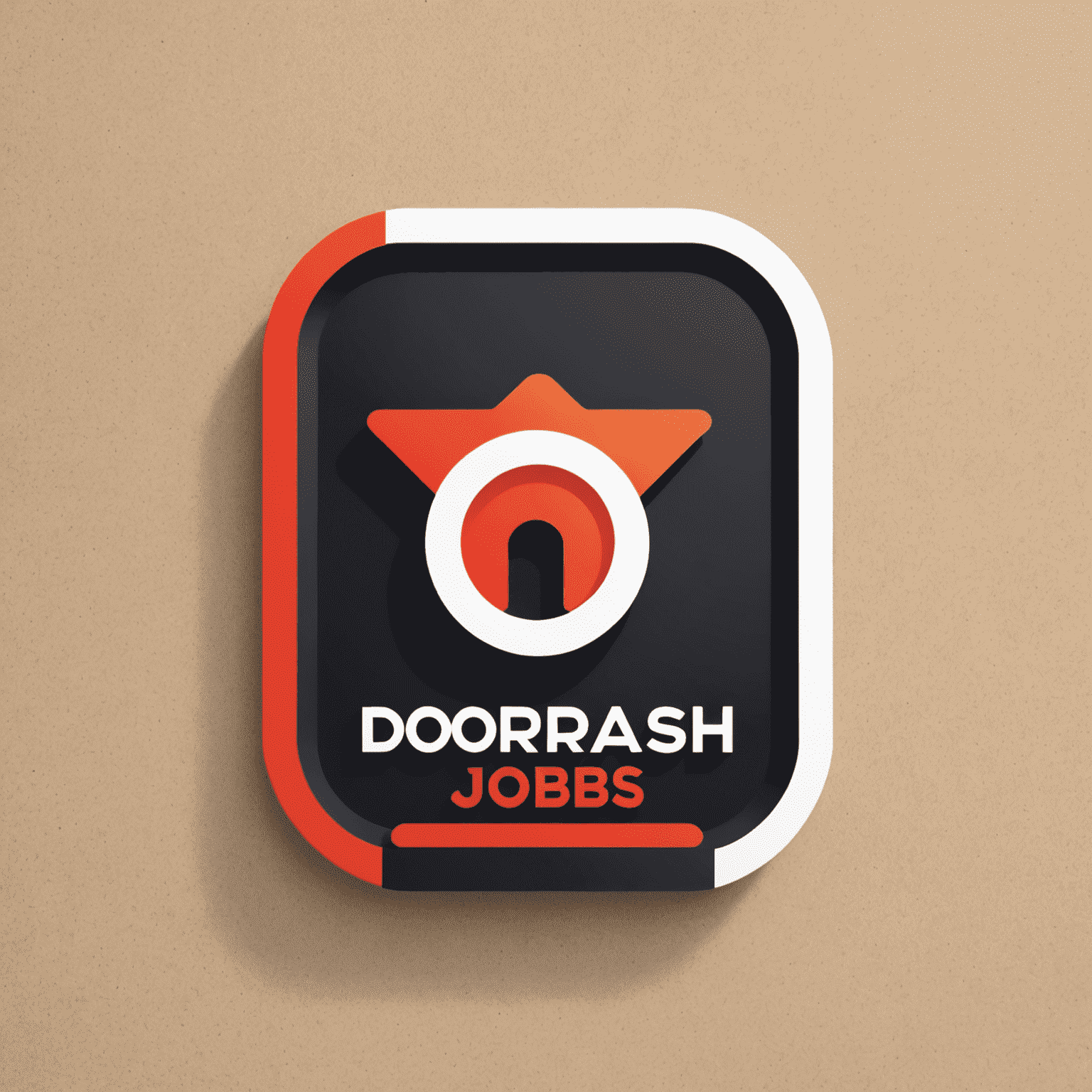 DoorDash Jobs logo featuring a stylized door and dash symbol with vibrant colors