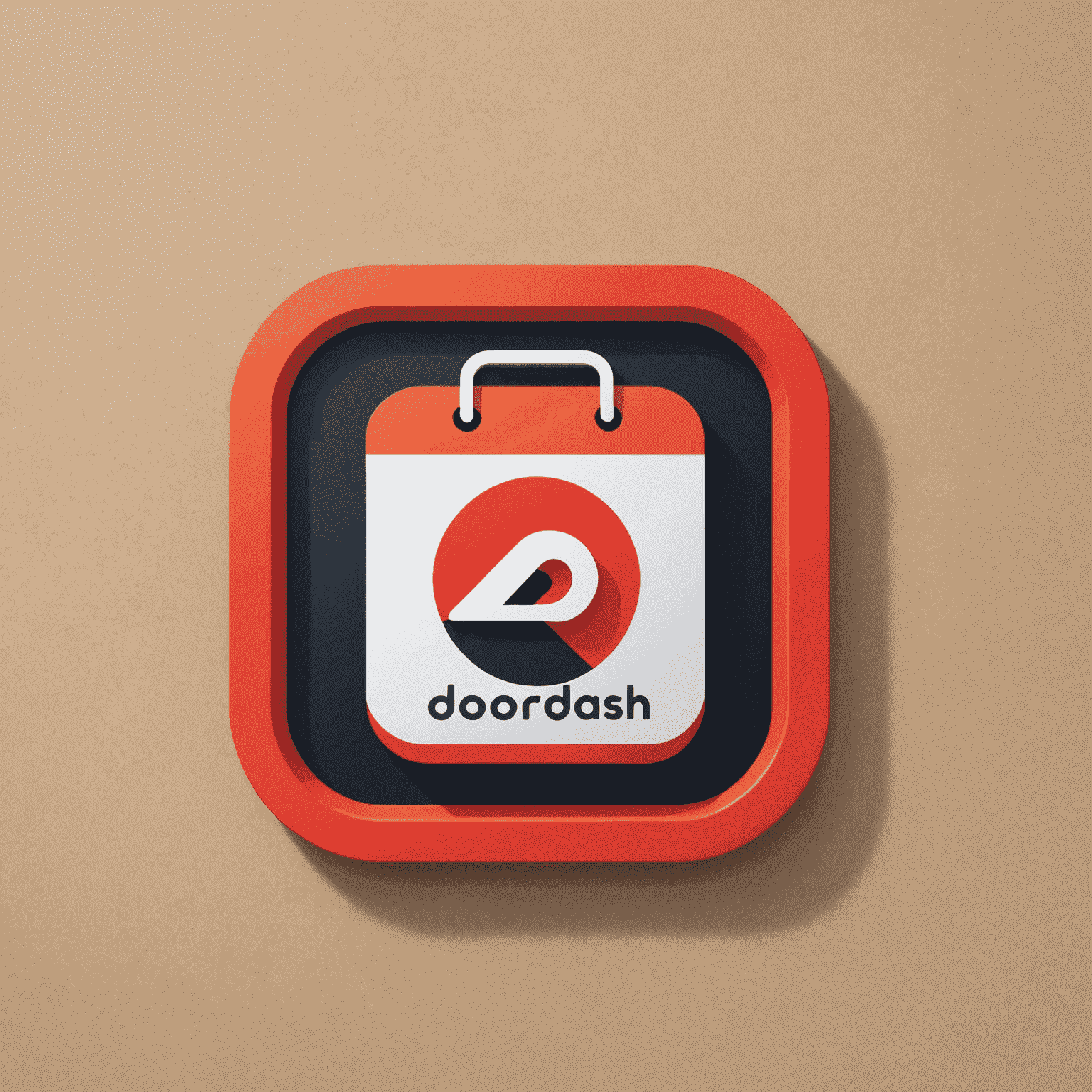 DoorDash Jobs logo featuring a stylized door and dash symbol with vibrant colors
