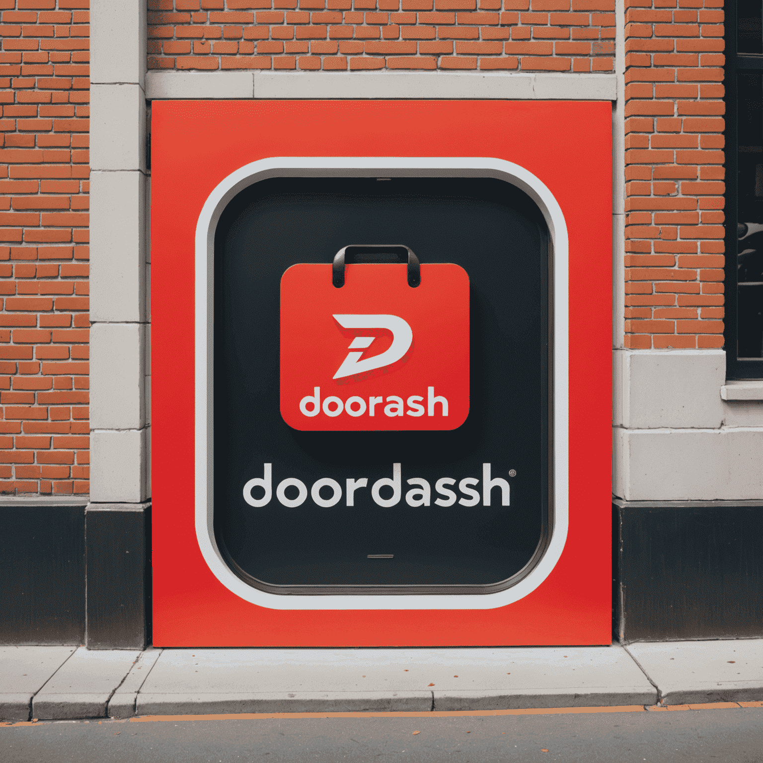 DoorDash Jobs logo featuring a stylized door and dash symbol with vibrant colors